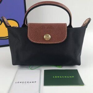 Longchamp Black Mini Tote Bag
